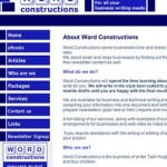 About us page Word Constructions