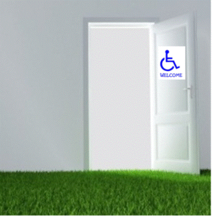 open doors to welcome the disabled