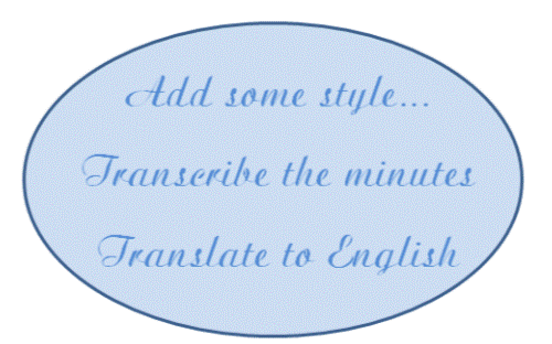 Transcribe and translate in style