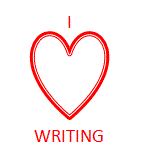 I love (love heart) writing